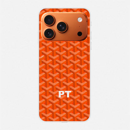 The Tangerine Chevron Luxe Case