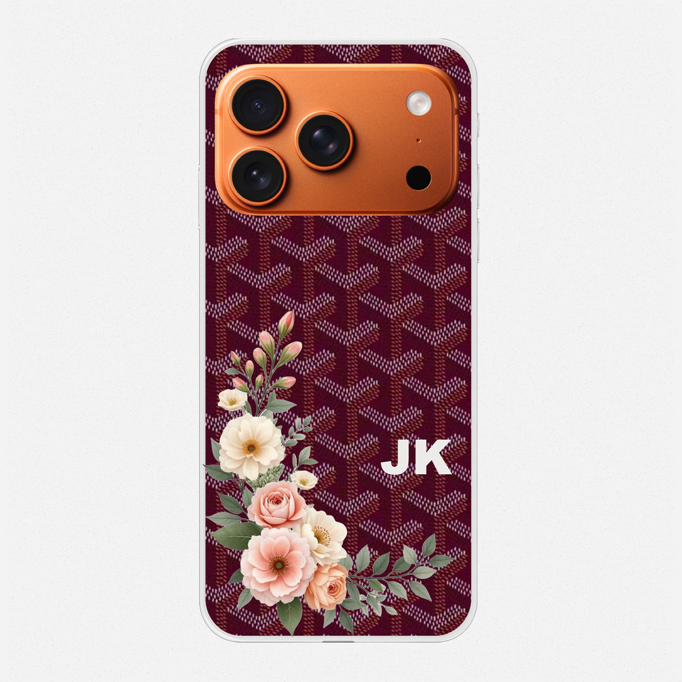 Bunchflo Tangerine Chevron Luxe