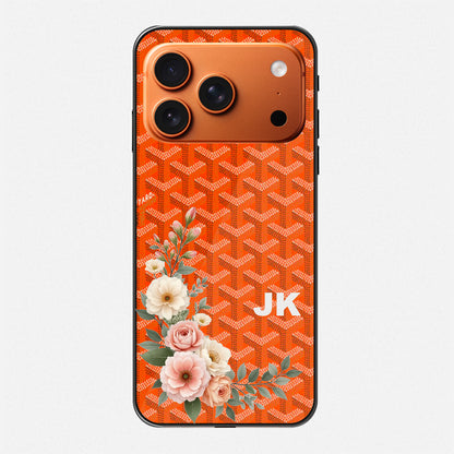 Bunchflo Tangerine Chevron Luxe